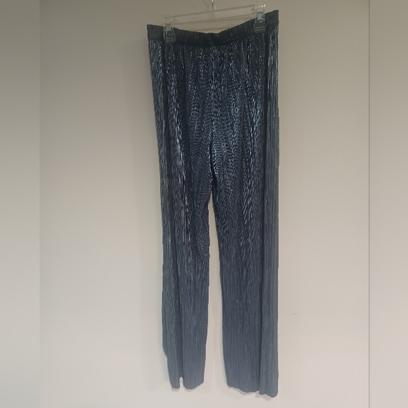 Victoria's Secret Blue Silver Pleated Trousers - Picture 4 of 7